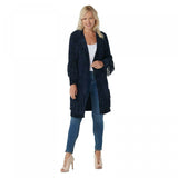 G.I.L.I. Women's Open Front Chenille Cardigan Sweater with Fringe
