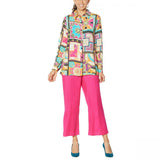 DG2 by Diane Gilman Women's Plus Size Signature Collection Silk Blend Blouse