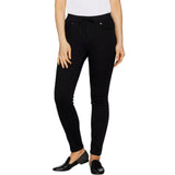 Martha Stewart Petite Knit Denim Pull-On Faux Drawstring Jeans