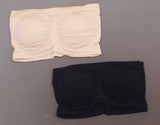 Rhonda Shear Plus Size 2 Pack Underwire Bandeau Bras with Removable Pads