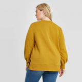 Ava & Viv Women's Plus Size Crewneck Fleece Sweatshirt