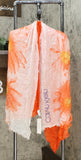 Calvin Klein Women's Ombre Daisy Pareo Wrap Scarf
