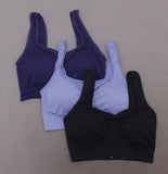 Rhonda Shear 3 Pack Square Neck Ahh Bras