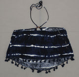 New Xhilaration Women's Halter Tie Dye Tank Top With Tassel Trim X-Large