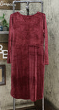 Ava & Viv Women's Plus Size Velour Wrap Dress