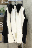 Calvin Klein Women's Plus Size Faux Fur Trimmed Hooded Walker Jacket
