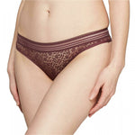 Auden Women's All Over Lace Thong With Mesh Waistband