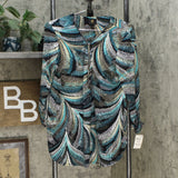 JM Collection Women's Zip Neck Textured Tunic Top