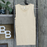 skinnytees Skinnytees Women's Full Coverage Layering Tank Top Nude One Size