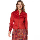 Curations Women's Studded Faux Suede Jacket