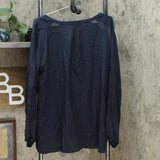 DG2 by Diane Gilman Women's Crepe De Chine Blouson Sleeve Peasant Blouse