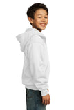 Port & Company Youth Full Zip Hooded Sweatshirt. PC90YZH