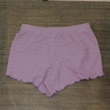 Stars Above Womens Knit Scalloped Hem Pajama Sleep Shorts ZG5M7 Purple XS