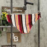 Kona Sol Women's Vertical Stripe Medium Coverage Hipster Bikini Bottom