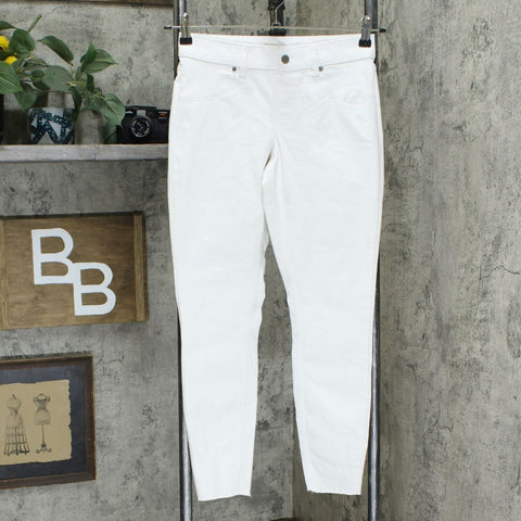 HUE Women's Ultra Soft Denim Leggings White Small