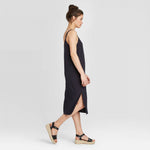 Universal Thread Women's Plaid Sleeveless Midi Slip Dress