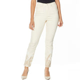 DG2 by Diane Gilman Plus Petite Classic Stretch Printed Hem Skinny Jeans