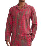 Polo Ralph Lauren Mens Flannel Grid Pattern Long Sleeve Pajama Shirt Top