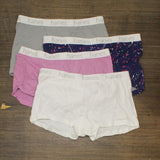 Hanes Premium Women's 4pk Boyfriend Cotton Stretch Boxer Briefs Colors Vary XXL