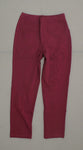 Joan Rivers Women's Signature Ankle Pants with Front Seam Wine Small