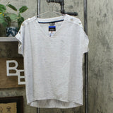 NWT Jones New York Women's V-Neck Textured Popover Top. 1400364 M
