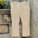 DG2 by Diane Gilman Women's Classic Stretch Boot Cut Jeans Sand Petite 18W