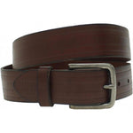 Goodfellow & Co. Men's 3-Row Embossed Genuine Leather Belt