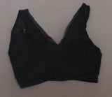 Rhonda Shear Women's Striped Mesh Leisure Bra With Removable Pads