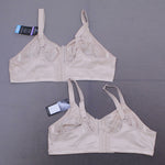 Bali 2 PACK Double Support Soft Touch Wirefree Bras Taupe Taupe 42C