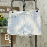 Universal Thread Women's Striped High Rise Jean Shorts