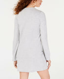 Material Girl Women's Junior Fit Lattice Detail Sweatshirt Dress