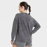 All In Motion Women's French Terry Crewneck Pullover Sweatshirt