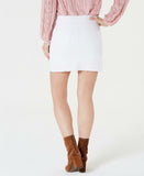 Style & Co. Women's Frayed Pull-On Denim Skort. 100018317 White XXL