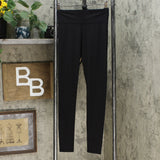 Felina Women's 2 Pack Wide Waistband Sueded Lightweight Leggings Black Small