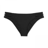 Shade & Shore Women's Ribbed Strappy Side Cheeky Bikini Bottom