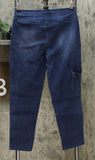 DG2 by Diane Gilman Women's Petite Cropped Stretch Twill Cargo Jeggings
