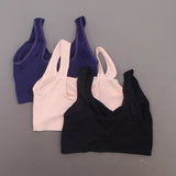 Rhonda Shear 3 Pack Square Neck Ahh Bras Multi Medium