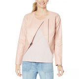 G by Giuliana Women's Lightweight Faux Leather Moto Jacket