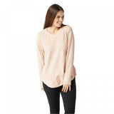 Cuddl Duds Women's Plus Fleecewear Stretch V-Neck Long Sleeve Top