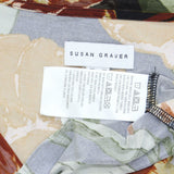 Susan Graver Women's Liquid Knit Dress With Chiffon Overlay