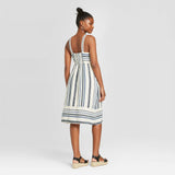 Universal Thread Women's Striped Sleeveless Button Front Sun Dress