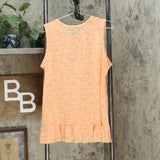 DG2 by Diane Gilman Women's Burnout Ruffle Tank Top