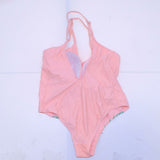 Xhilaration Plus Size Palm Print Scoop Back One Piece Swimsuit. AF952 Coral 16W