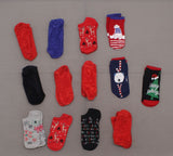 HUE Women's LOT OF 13 Pairs Assorted Fuzzy Holiday Liner Socks