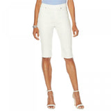 DG2 by Diane Gilman Women's Petite Virtual Stretch Pull On Bermuda Shorts
