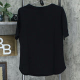 Isaac Mizrahi Live! Essentials Mizrahi Live! Pima Cotton T-Shirt Black Medium