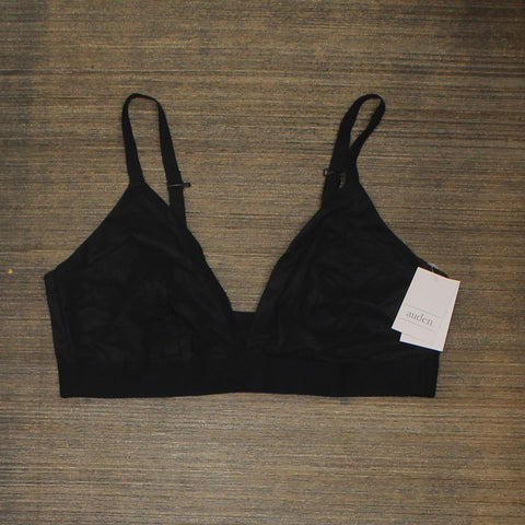 Auden Women's Unlined Triangle Bralette Black L