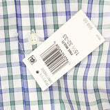 Tommy Hilfiger Slim Performance Stretch Check Dress Shirt Pine M 15 1/2 32-33