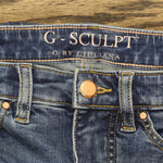 G BY GIULIANA Womens Lycra Inside Slit Boot-Cut Jean