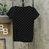 Karen Scott Women's Printed Embroidered Boat Neck Cotton Top